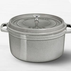 Staub 4Qt. Enameled Cast Iron Round Dutch Oven- Graphite